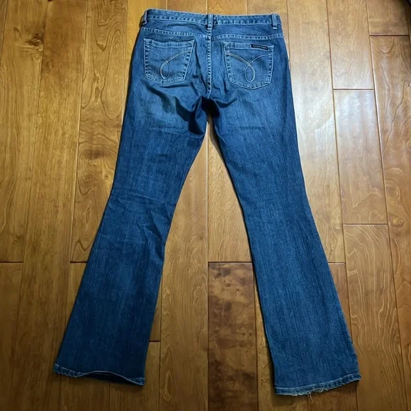 Vintage Calvin Klein Y2K Ultimate Boot Cut Leg Jeans Size 28 / 6 Low Rise Retro - Picture 12 of 15
